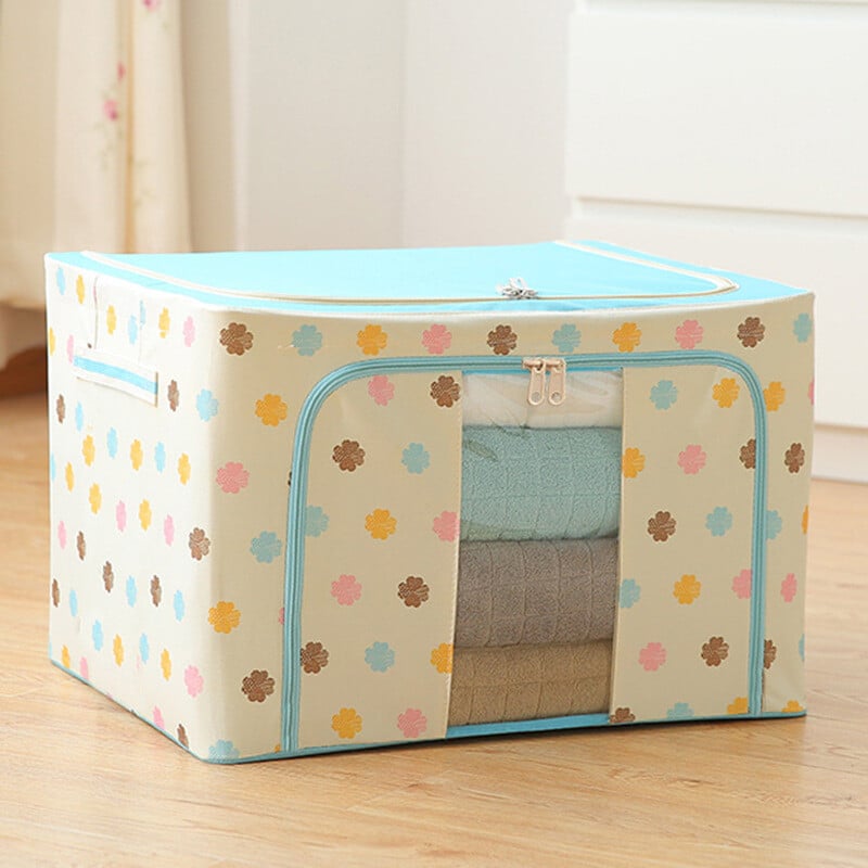 Oxford Cloth Steel Frame Foldable Storage Box