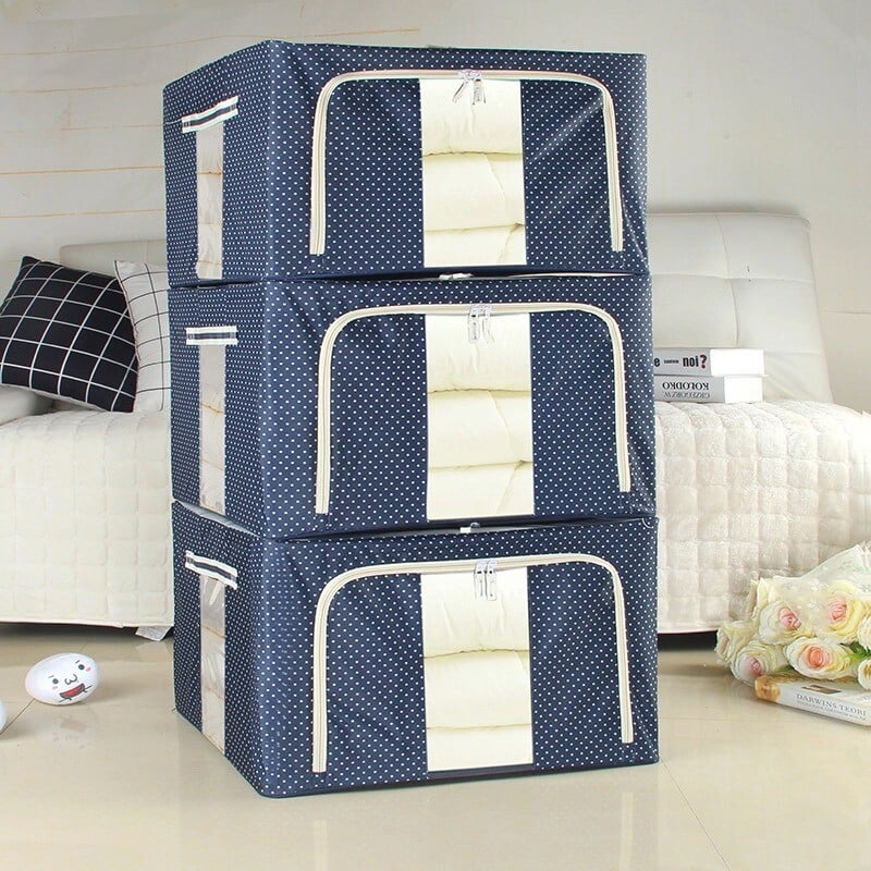 Oxford Cloth Steel Frame Foldable Storage Box