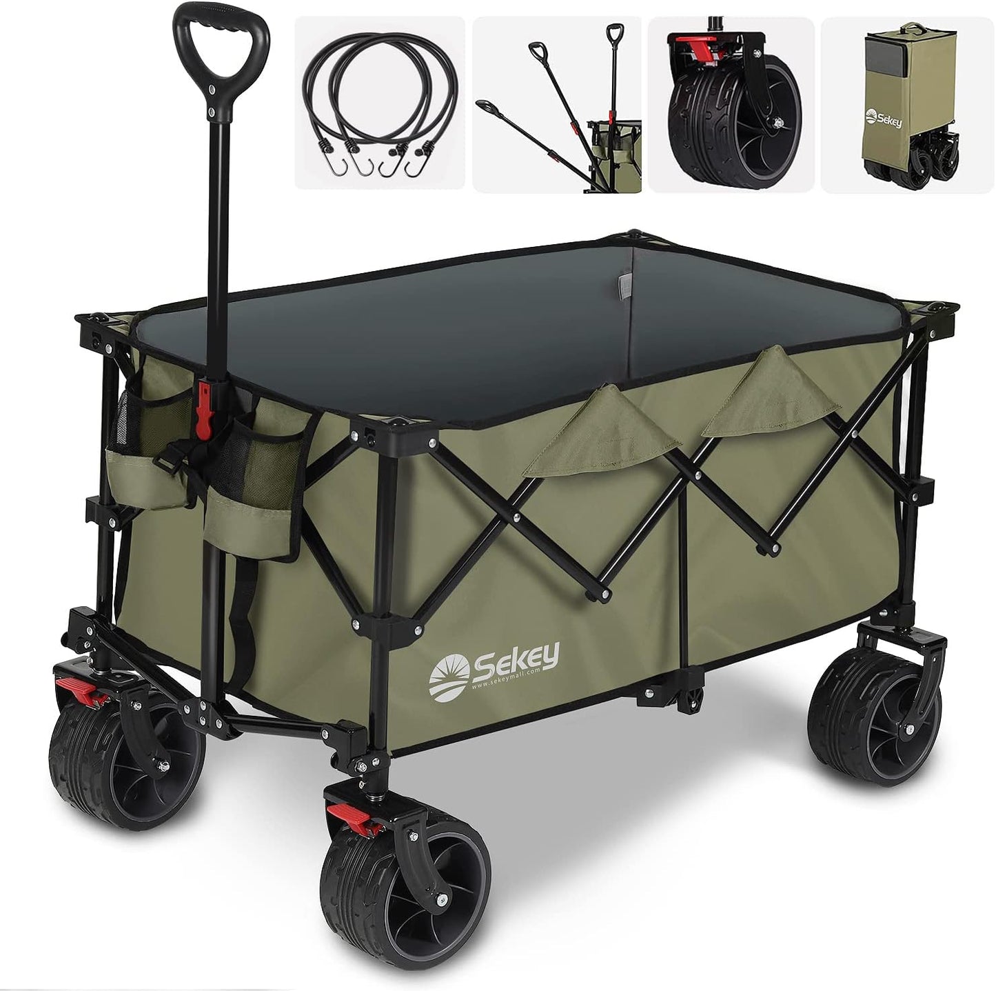 Sekey 220L Foldable Foldable Carriage, 30 lbs