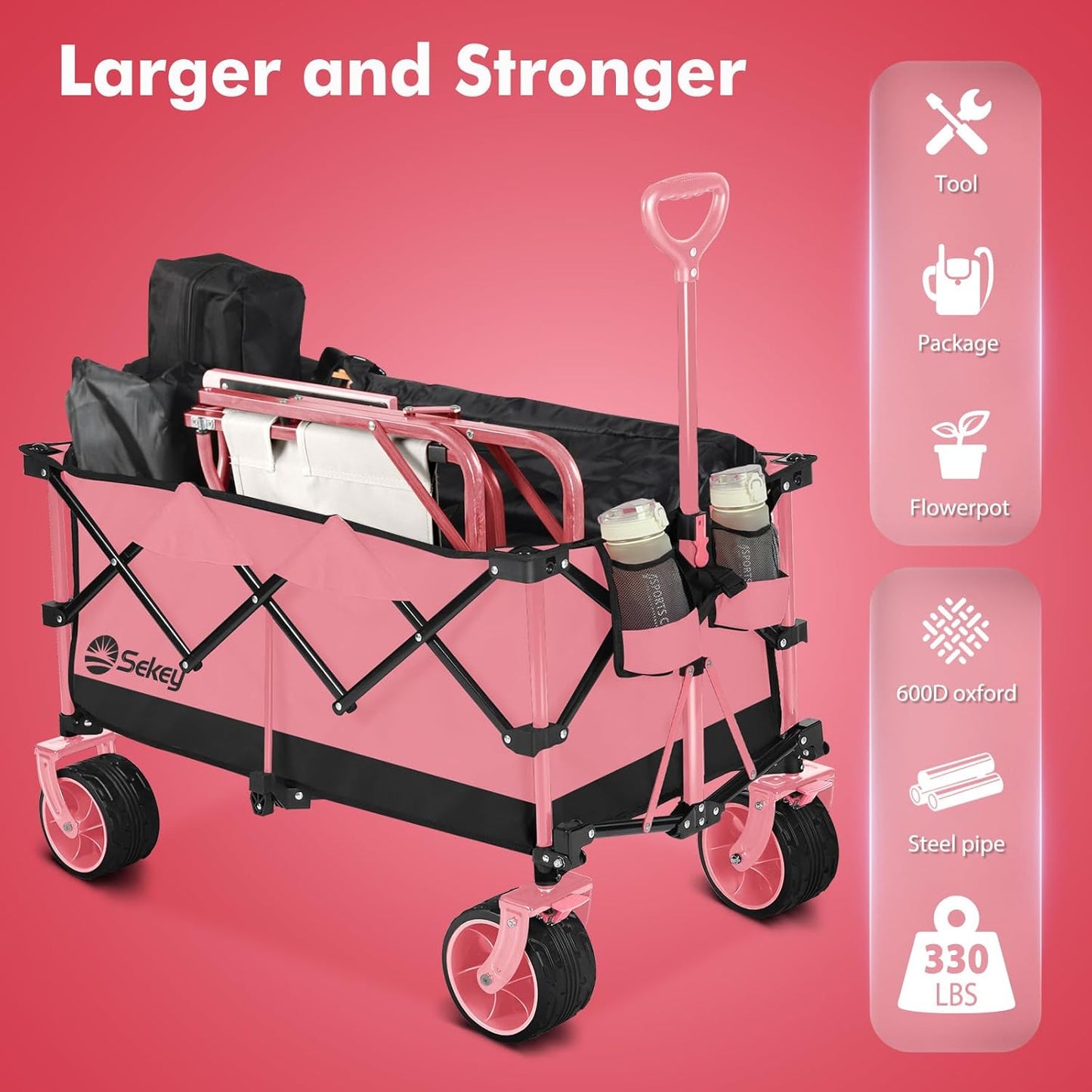 Sekey 220L Foldable Foldable Carriage, 30 lbs