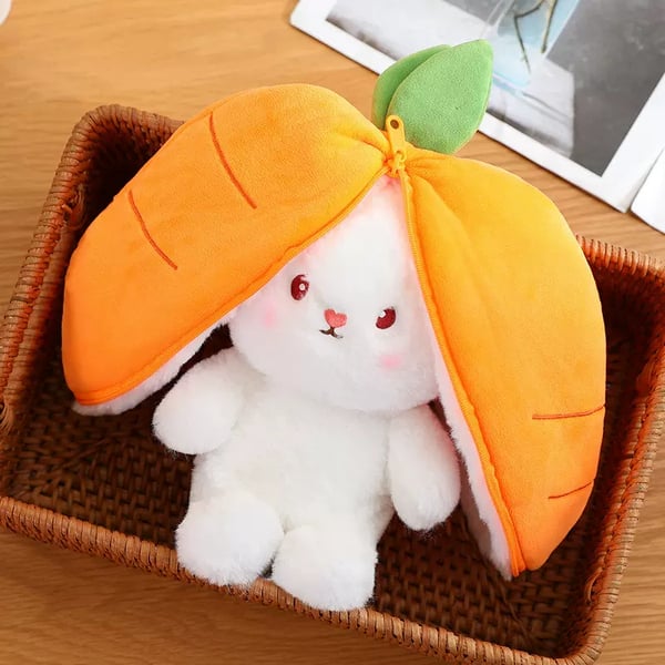 🔥Strawberry Bunny Transformed into Little Rabbit Fruit Doll Plush Toy