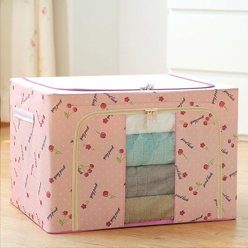 Oxford Cloth Steel Frame Foldable Storage Box