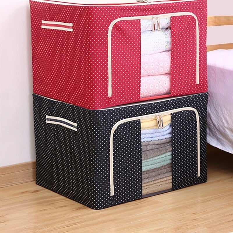 Oxford Cloth Steel Frame Foldable Storage Box