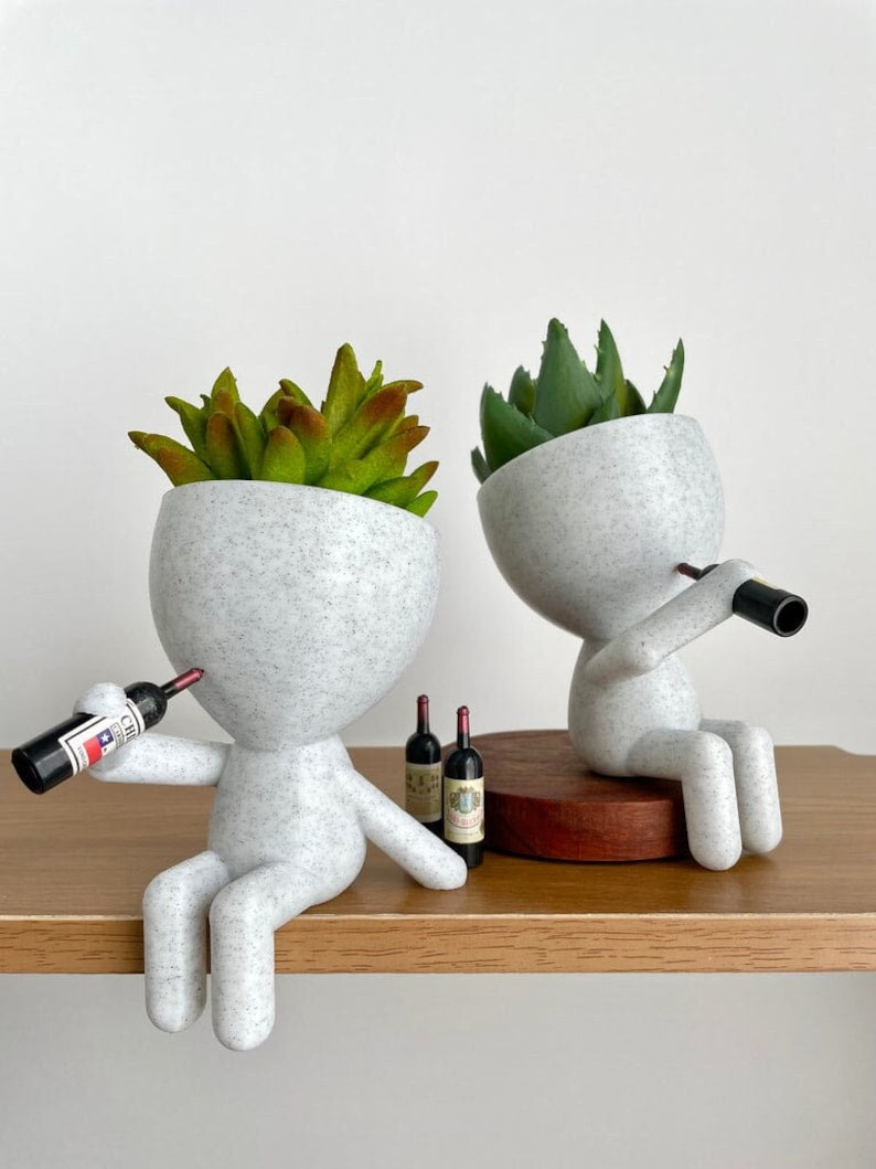 Wine flower pot| Wine Gift