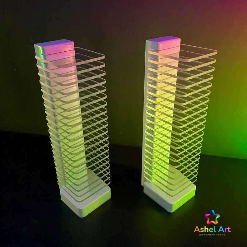 Aesthetic room decor, RGB LED light, sound reactive, modern home floor lamp, gaming mood light, LED art