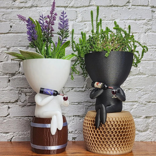 Wine flower pot| Wine Gift